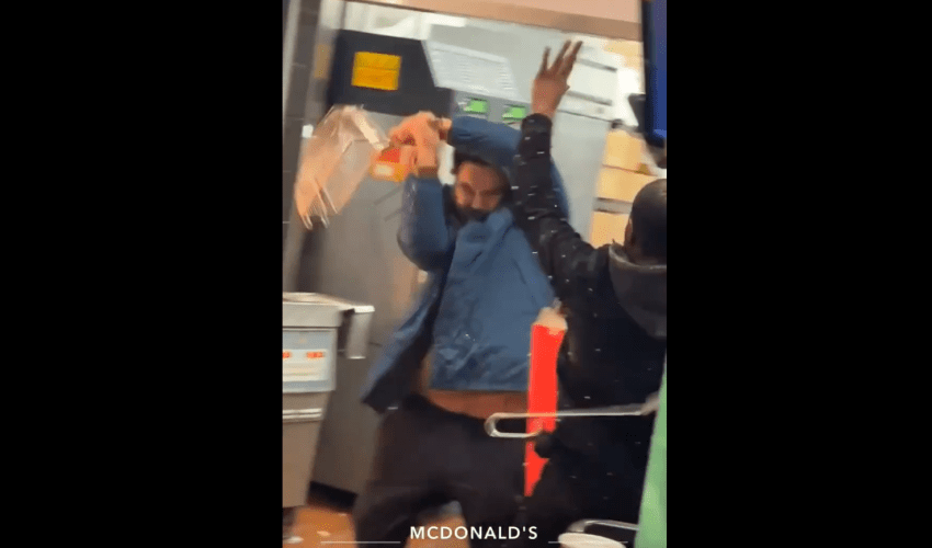 Man Jumped Over The Counter On A Mcdonalds Employee In Brooklyn New York