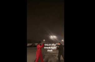 Truck Driver Called Another Truck Driver Hands And Caught Fade With Him After He Kept Looking At Him Crazy