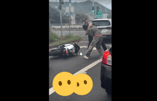 Thief Gets Snatched Off A Motorcycle By Police After Stealing It From A Military Base
