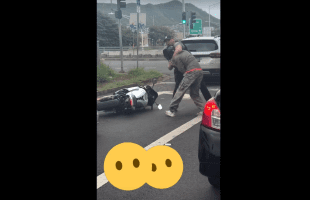 Thief Gets Snatched Off A Motorcycle By Police After Stealing It From A Military Base