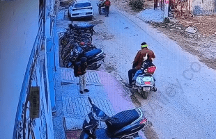 Careless Father Left His Kid On A Running Motorcycle And This Happened