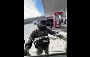 Dude Protects Himself After 3 Ice Agents Open His Car Door And Tried To Take His Father Away