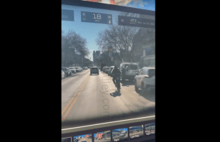 Woman Just Threw A Walker At A Man While He Was Riding His Bike In Brooklyn