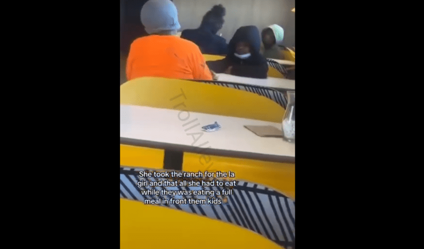 Dude Goes Off On A Mother That Was Feeding Their Kids Ranch While She Eating A Whole Meal In Their Face At Mcdonalds