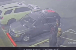 Mother Put Hands On A Man After He Randomly Slammed Her Kid On Her Car After She Didn’t Want To Talk To Him