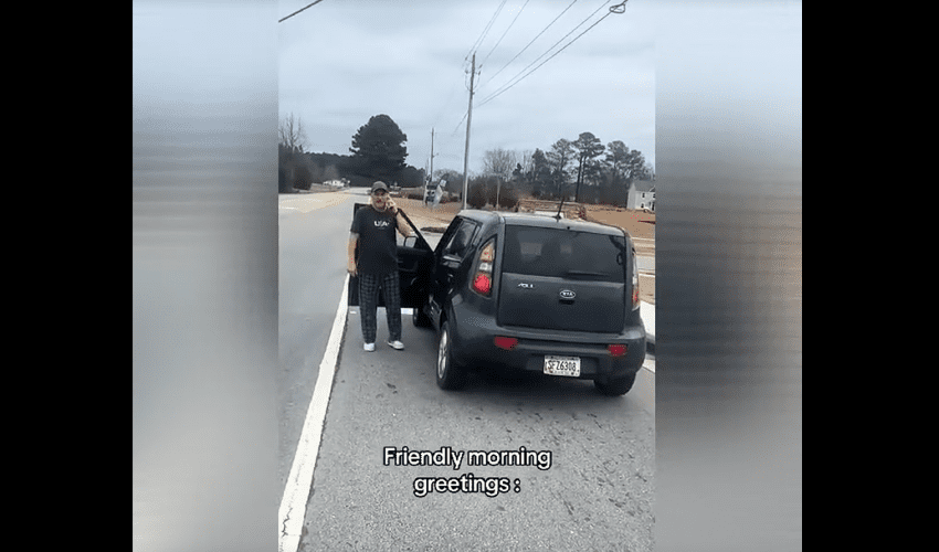 Dude Got Mad And Stopped In The Middle Of Road To Check A Guy That Was Trailing Him But Gets Put In His Place