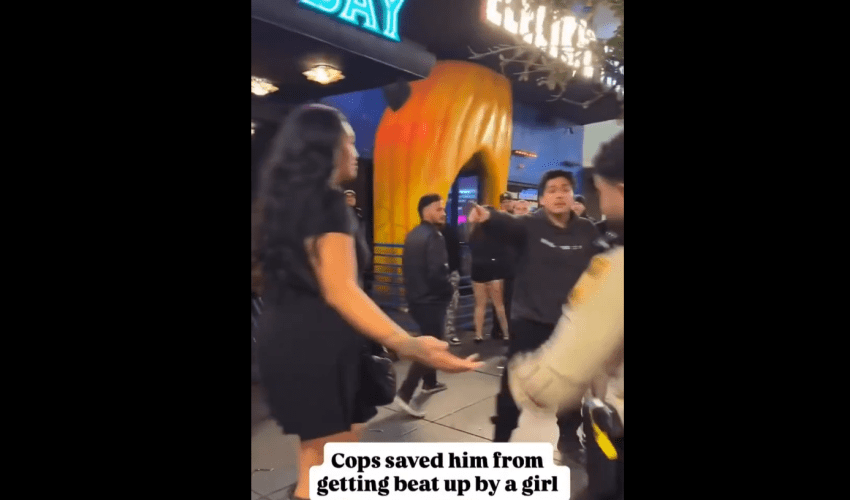 Police Saves Man And Arrested A Woman That Was About To Lay Hands On Him