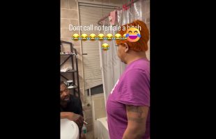 Woman Confronted Her Boyfriend While He Was Taking A Shii For Calling Her Out Her Name