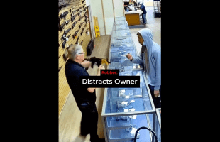 Robber Distracts Owner To Run Off With The Specific Gun He Wanted