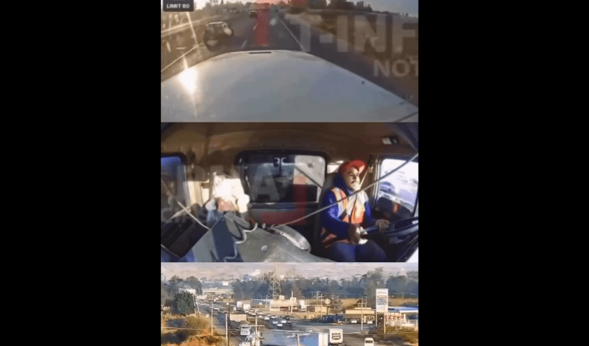Truck Driver Had All The Time To Avoid A Accident And He Kept Driving