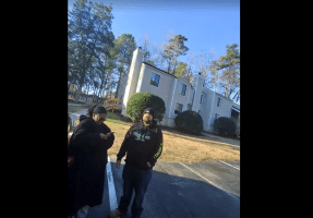 Dude With A Quiet Black Girlfriend Becomes Scared After A Tow Truck Guy Called His Hands For Making Threats