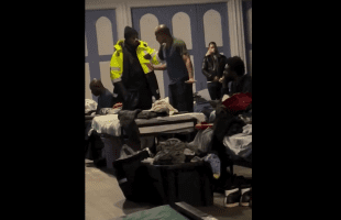 Homeless Goes Off On Security Staff In Shelter After He Kept Pressing Him To Talk To Him