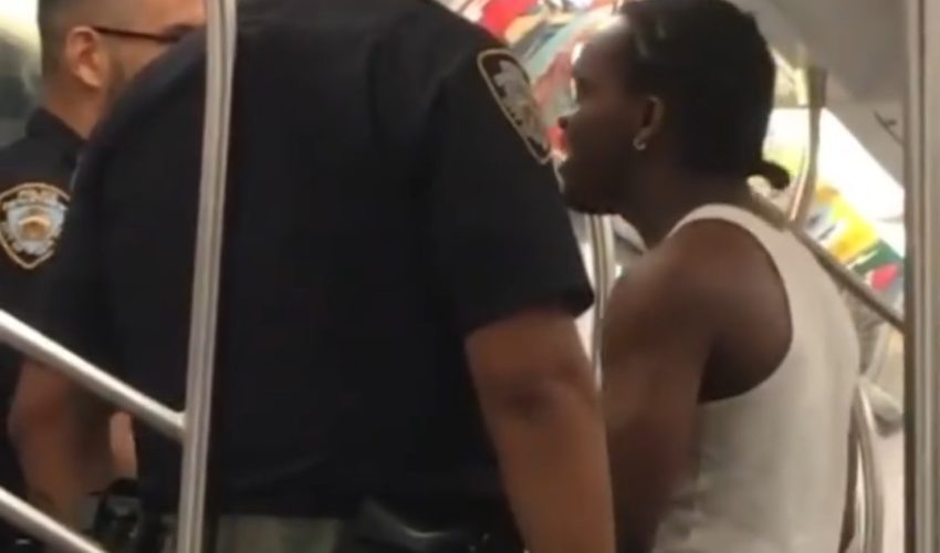 New York Police Officer And His Partner Didn’t Do A Thing After A Man Disrespected Him On The Train