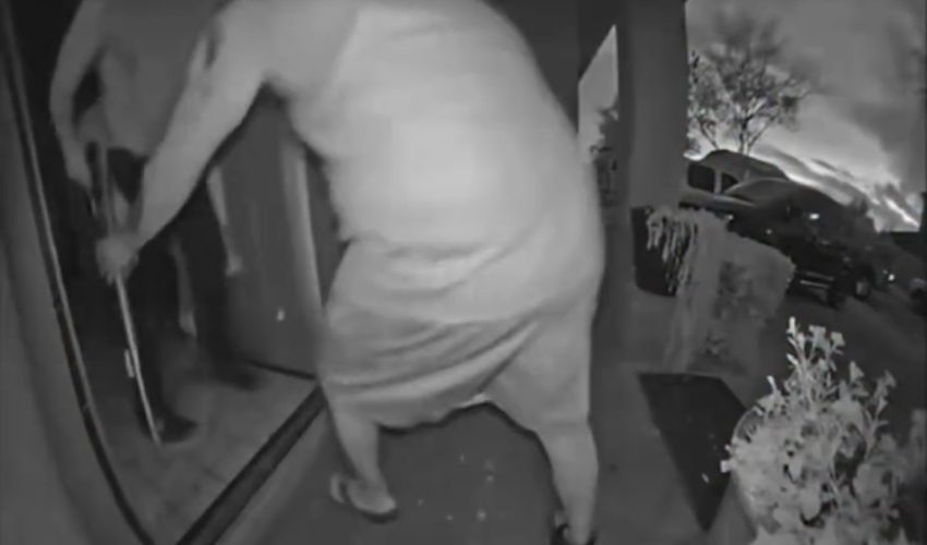 Home Owner Tried To Disarm His Family Member After He Came Behind Him With A Strap To Take Him Out