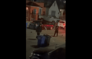 Two Dudes Use Kids Scooters To Go At It During A Altercation