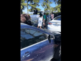 Mother Throws Bottle At Horse Handler For Wearing The Wrong Clothes At Her Son Funeral And Got Mad When He Threw It Back