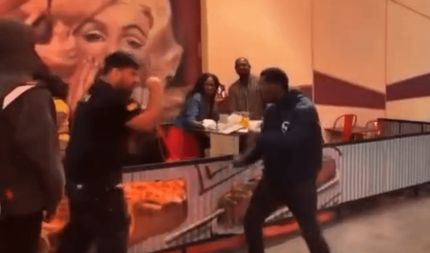 Security Guard Almost Gets Put To Sleep On The Job On Live Stream