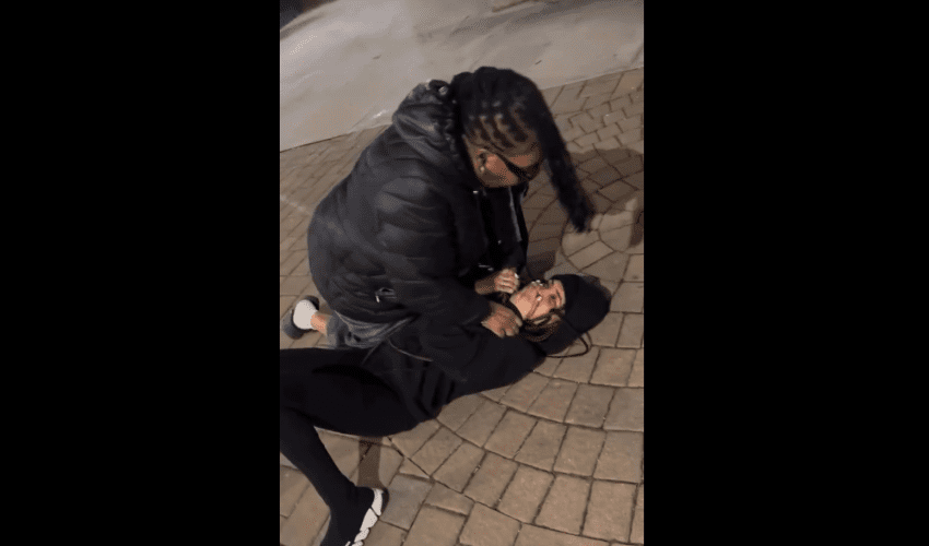 Grandma Pinned A Young Girl Down For Not Listening To Her On The Block After She Tried To Warn Her About Men