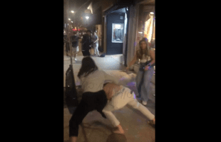 Girl Proves To A Man That She’s Stronger By Tossing Her Boyfriend Around In Public