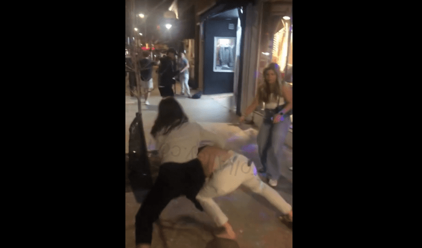 Girl Proves To A Man That She’s Stronger By Tossing Her Boyfriend Around In Public