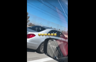 Dude Was Shocked After Seen A Guy Still Driving His Mercedes In Traffic After It Had Multiple Bullet Holes