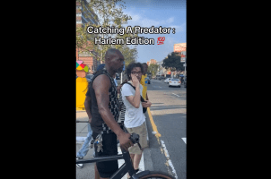 Black Community Gives Out Street Justice To A Predator That Was Caught Doing Weird Shii By Some Girls In Harlem New York