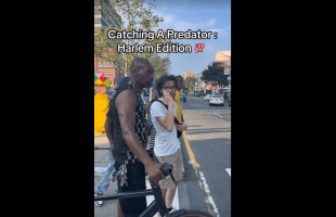 Black Community Gives Out Street Justice To A Predator That Was Caught Doing Weird Shii By Some Girls In Harlem New York