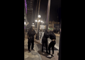 Security Guard Tried To Save This Guy But He Thought He Was Tough