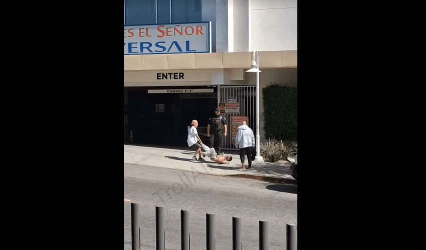 Security Didn’t Help A Guy That Was Getting Handled By Two Men In Front of Him