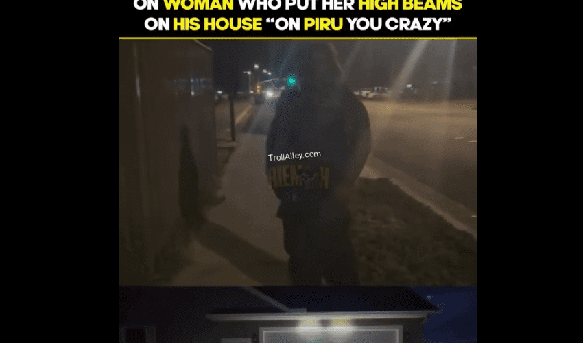 Piru Member Snaps On A Woman That Put Her High Beams On His House While He Was Standing There