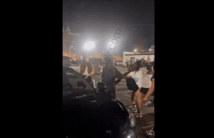 Group Of Men Gets Taught A Lesson After They Kept Harassing A Girl And Jumping On Her Tesla