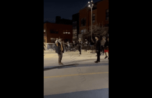 Old Man Gets Knocked Down And Did Dirty By 7 Young Guys On Bikes After He Threaten Them With A Knife