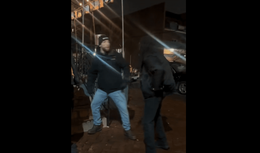 Dude Gets Knocked Out After He Kept Harassing A Guy About Being A Gangster