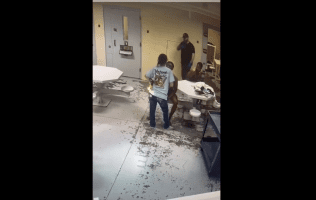 Female Correctional Officer Without Uniform Thought It Was Ok To Push A Inmate Face And Instantly Gets Put Down