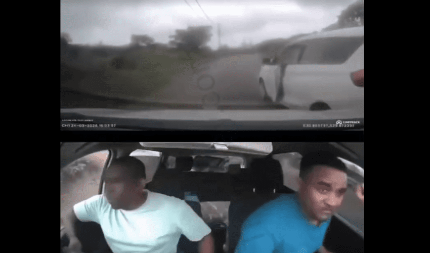 Dude Does The Reverse Trick To Escape Car Thieves But His Passenger Jumps Out To Save Himself