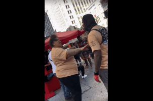 Stud Gets Scared And Turns Back Into A Woman After A Man Got In Her Face And Called Her Hands