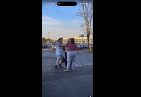 Dude Knocked A Woman Face Back For Getting In His Girlfriend Face