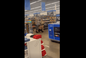 Girl Gets Mad After She Couldn’t Get A Man Off Her Boyfriend In Walmart