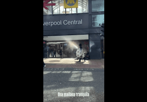 Homeless Guy Pops Off On Man That Sprayed A Fire Extinguisher On Him