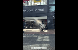 Homeless Guy Pops Off On Man That Sprayed A Fire Extinguisher On Him