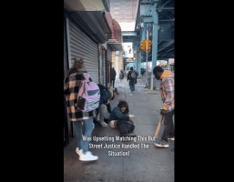 Dude Gets Handled In The Hood After He Was Exposing Himself Around A School