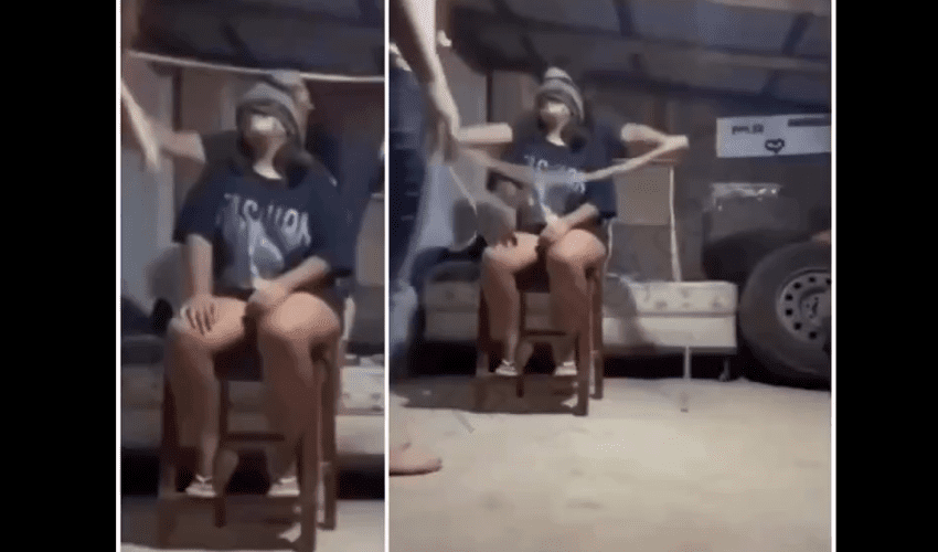 15 Year Old Gets Tricked And Taken Out With A Rope By Her Friends