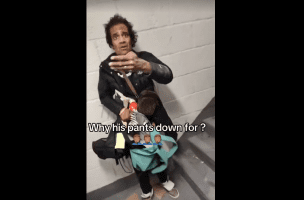 Dude Gets Caught Doing Weird Shii In A Apartment Building And Gets Kicked Out By A Man That Protects The Community