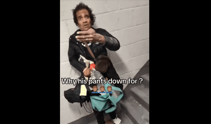 Dude Gets Caught Doing Weird Shii In A Apartment Building And Gets Kicked Out By A Man That Protects The Community