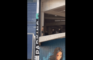 Bystander Encourages Man To Jump After Police Tried To Stop Him From Jumping