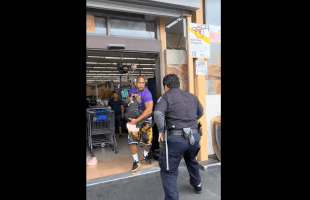 Man Got Away From Multiple Security Guards After Stealing And Left His Girl Behind