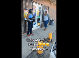 Mother Goes Off On A Addict That Had Her Clothes Half Way Down And Was Smoking In Front Of Her Sons And Instantly Made Her Move Around From In Front Of The Store