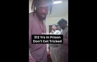 Man In Prison Tries To Warn The Young Boys In The Streets After Each Of Them Was Sentenced 170, 87, And 55 Years Which Equal 312 Years In Prison For Sliding On The Opps