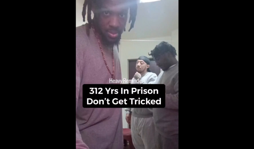 Man In Prison Tries To Warn The Young Boys In The Streets After Each Of Them Was Sentenced 170, 87, And 55 Years Which Equal 312 Years In Prison For Sliding On The Opps