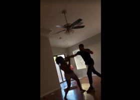 Couple Settle Their Differences By Throwing Hands With Each Other During A Disagreement In Their Relationship